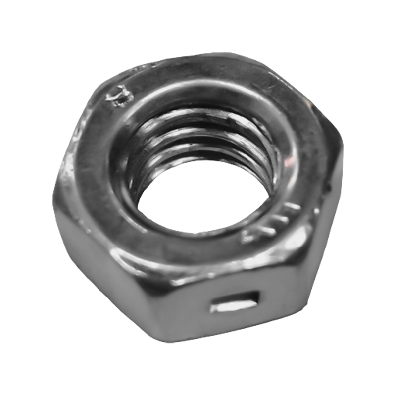 Tuerca hexagonal de acero al carbono con cierre de tres puntos en relieve Tuerca hexagonal externa Tapa de tornillo Tornillo de bloqueo Grado 4.8