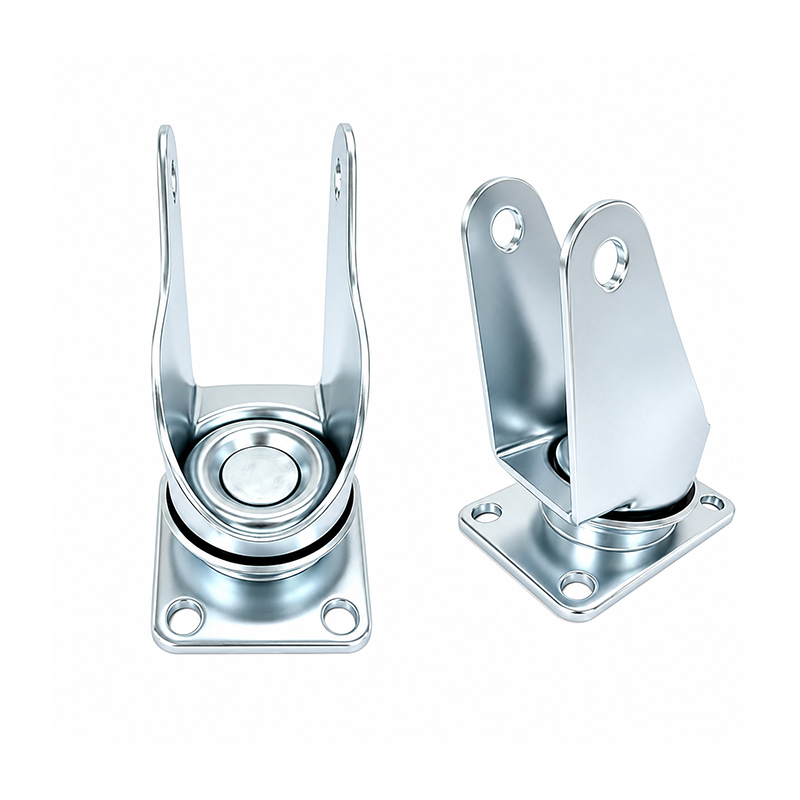 Soporte de rueda de acero al carbono galvanizado para ruedas de 3/4/5 pulgadas