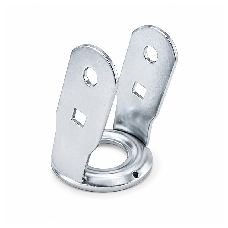 Soporte de rueda giratoria galvanizado de alta resistencia para ruedas de 6/8 de pulgada