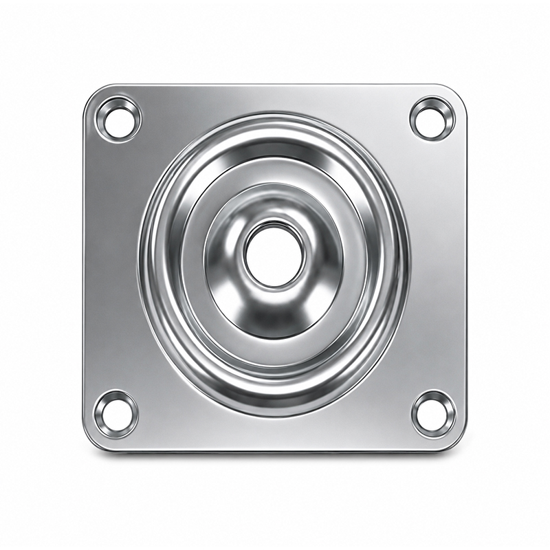 Placa de montaje de ruedas giratorias de acero inoxidable 304